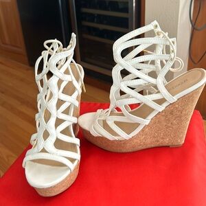 Lace up Wedge Heels